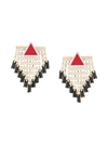 VENNA TRIANGLE CRYSTAL TASSEL EARRINGS