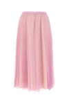 RED VALENTINO RED VALENTINO POINT D'ESPRIT PLEATED SKIRT