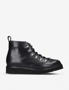 GRENSON MENS BLACK BOBBY LEATHER HIKING BOOTS 10,5141-10004-4348800109