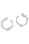 KWIAT ECLIPSE DIAMOND YIN YANG EARRINGS,2491