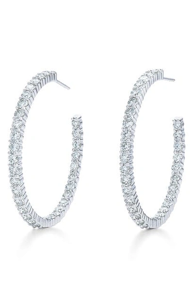 Kwiat Diamond Inside-out Hoop Earrings In White Gold