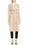 GIVENCHY DOUBLE BREASTED WOOL GABARDINE COAT,BWC06E12FC