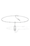 MESSIKA MOVE UNO PAVE DIAMOND ANKLET,06592-WG