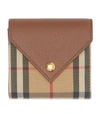 BURBERRY VINTAGE CHECK LEATHER FOLDING WALLET,15035193