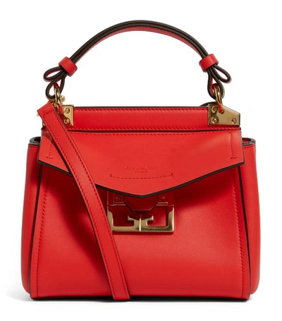 Givenchy Small Mystic Leather Satchel In Red