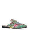 GUCCI LEATHER FLORA PRINCETOWN SLIPPERS,14984046