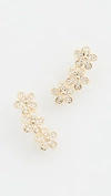 SHASHI BLOSSOM CLIMBER EARRINGS