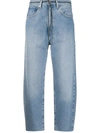 LEVI'S HIGH-WAISTED CROPPED JEANS