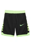 Nike Kids' Dry Elite Stripe Athletic Shorts In Team Orange
