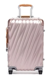 Tumi 19 Degree Aluminum International Carryon  Luggage In Pink