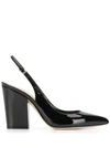 SERGIO ROSSI SLING-BACK POINTED PUMPS