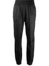 Fabiana Filippi Metallic Tapered Trousers In Black