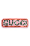 GUCCI CRYSTAL HAIR BARRETTE,YBF59003900100U