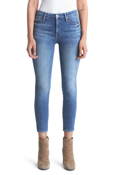 Mother The Looker High Waist Crop Skinny Jeans In Hey Sun