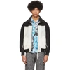 KANGHYUK KANGHYUK SSENSE EXCLUSIVE WHITE AND BLACK READYMADE AIRBAG RIB JACKET