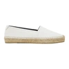 Saint Laurent White Monogramme Espadrilles In Blanc