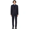 ETRO NAVY WOOL HOUNDSTOOTH SUIT