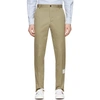 Thom Browne Cotton Twill Unconstructed Chino Trouser In Camel