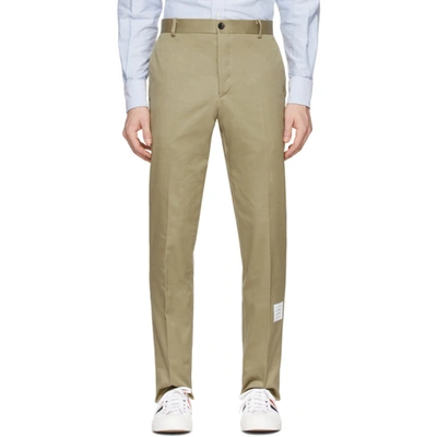 Thom Browne Cotton Twill Unconstructed Chino Trouser In 275 Camel