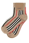 BURBERRY BURBERRY ICON STRIPED ANKLE SOCKS