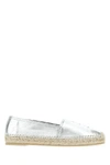 SAINT LAURENT SAINT LAURENT METALLIC EMBOSSED LOGO ESPADRILLES