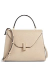 Valextra Iside Mini Top Handle Bag In Oyster