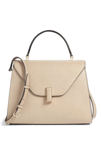 Valextra Iside Mini Top Handle Bag In Oyster