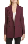 THEORY TRACEA DOUBLE BREASTED BLAZER,J0101116