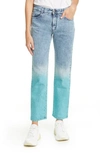 Stella Mccartney The Straight Dip Dye Boyfriend Jeans In Blue