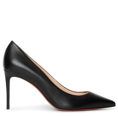 Christian Louboutin Kate 85 Black Leather Pumps