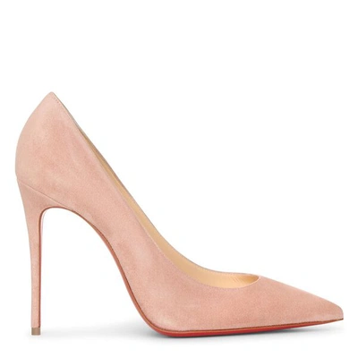 Christian Louboutin Kate 100 Pumps In Powder Suede In Brown