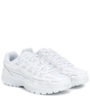 NIKE P-6000 LEATHER AND MESH SNEAKERS,P00459993