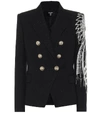 BALMAIN CRYSTAL-EMBELLISHED BLAZER,P00430009