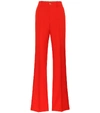 GUCCI SILK AND WOOL CADY FLARED trousers,P00436165