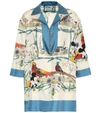 GUCCI X DISNEY® SILK-TWILL SHIRT,P00436174