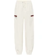GUCCI HIGH-RISE COTTON SWEATtrousers,P00436333