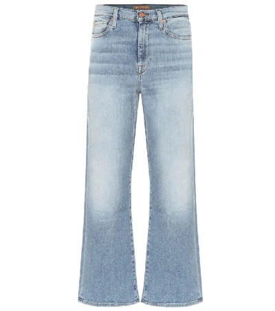 7 For All Mankind Alexa Crop Wide Leg Jeans In Luxe Vintage Flora