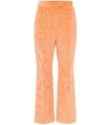 ACNE STUDIOS HIGH-RISE FLARED CORDUROY PANTS,P00447156