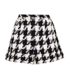 ALICE AND OLIVIA CONRY HOUNDSTOOTH SHORTS,14971142