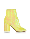 MM6 MAISON MARGIELA BLAZING YELLOW SEQUINS AND SUEDE BOOTS,11218192