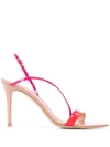 Gianvito Rossi Manhattan 105mm Colour-block Sandals In Red