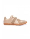 MAISON MARGIELA BEIGE LEATHER REPLICA trainers,S57WS0236/P1895/T2076