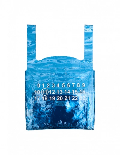 Maison Margiela Light Blue 11 Logo Tote Bag