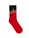 VETEMENTS COTTON FLAME SOCKS,SS20HO004/MLT