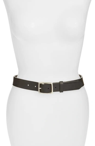 Rag & Bone 'boyfriend' Leather Belt In Black Black