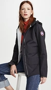 Canada Goose Pacifica Hooded Utility Jacket In Black