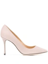 SERGIO ROSSI POINTED SHIMMER PUMPS
