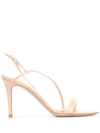 GIANVITO ROSSI STRAPPY DESIGN SANDALS