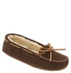 Minnetonka 'cally' Slipper In Chocolate Suede