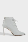 FRANCESCO RUSSO PERFORATED LACE-UP LEATHER BOOTS,826308
